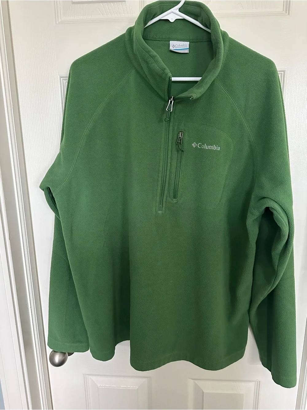 Men’s XL Columbia Green Fleece 1/4 Zip Pullover
